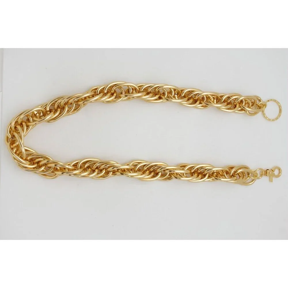 New Men Gold Color Wallet Chains Metal Heavy Key Chain Biker Chunky Multi Links